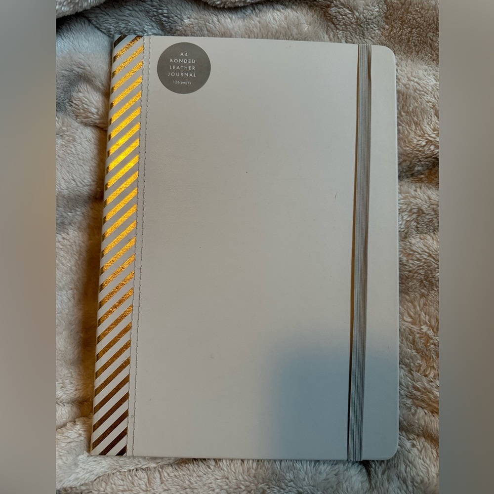 New! Kikki k- A4 bonded leather lined journal 126 pages
